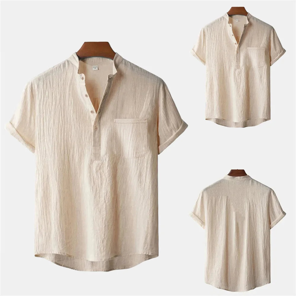 T-shirt Homme Décontracté Été – Manches Courtes et Tissu Respirant