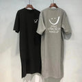 Robe T-shirt d'Été Mi-Longue Ample